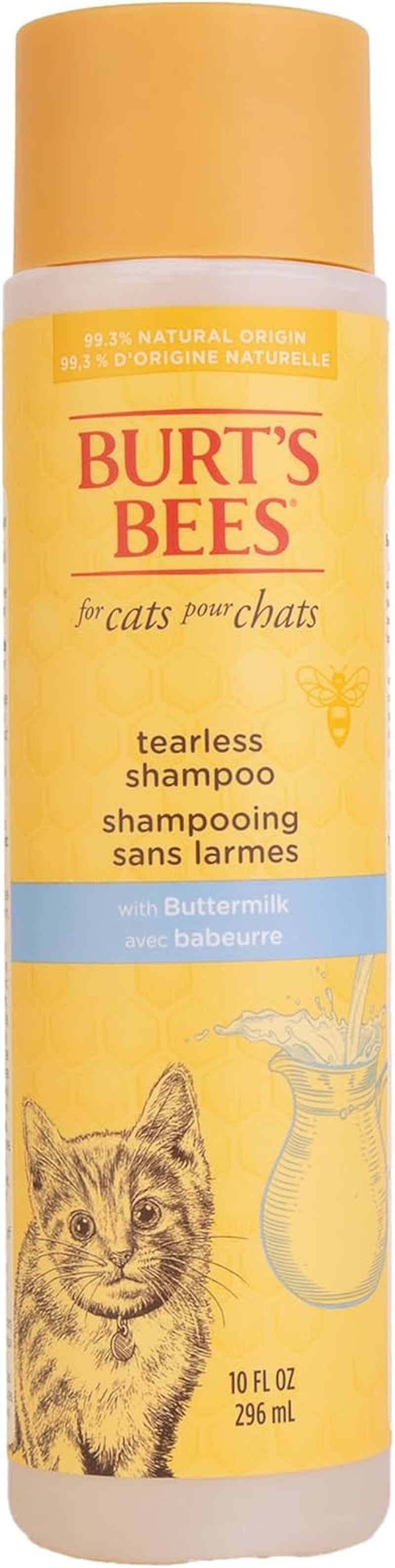 Burts Bees for Pets Tearless Kitten Shampoo with Buttermilk, 10 Fl Oz